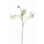 Gloriosa artificiale TIANA, bianco-verde, 80cm, Ø8-15cm
