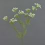 Ramo di aneto finto WINCENT, bianco-verde, 80cm