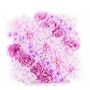 Tappeto di peonia, dahlia e ortensia artificiale EVOLET, rosa, 30x30cm