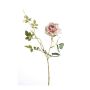 Ramo di rose tessile BEATA, rosa-bianco, 75cm