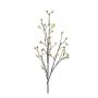 Ramo d'acero artificiale LIUVA con fiori, crema, 110cm