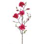 Magnolia artificiale MARGA, fucsia, 80cm, Ø6-8cm