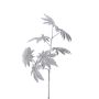 Ramo di papaya artificiale NUBIE, ghiacciato, grigio, 70cm