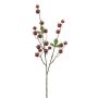 Ramo decorativo rosa di Brevonia con bacche di rosa canina, rosso, 80 cm
