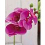 Ramo artificiale di orchidea phalaenopsis OPHELIA, fucsia, 40cm