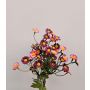 Bouquet di fiori artificiali crisantemi piccoli WEMKE, rosso bordeaux, 35 cm, Ø 13 cm