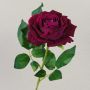 Rosa decorativa in velluto MANGFALL, rosa, 75 cm, Ø 13 cm
