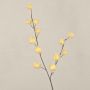 Ramo decorativo di euforbia ELAENA, frutti, beige-viola, 100 cm
