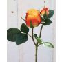 Rosa artificiale RENESMEE, giallo-rosso, 45cm, Ø6cm