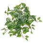 Rampicante artificiale edera maculata KEVINA su bastone, Eco Collection, verde-bianco, 55 cm