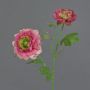 Ramo artificiale ranuncolo SAGARA, rosa-rosa, 45 cm, Ø 5-8 cm