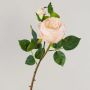 Rosa centifolia artificiale MIRETTA, rosa-verde, 60cm, Ø3-9cm