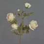 Ramo artificiale di rose SITARA, crema, 75cm, Ø5-8cm