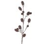Ramo di abete artificiale TEGMEN con pigne di abete, marrone scuro, 100cm