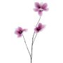Ramo artificiale di magnolia FLAVA, rosa scuro-bianco, 85 cm