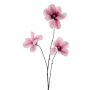 Ramo artificiale di magnolia FLAVA, rosa shocking-bianco, 85 cm