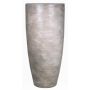 Vaso alto in ceramica THORAN con grano, marrone-bianco, 70cm, Ø32cm