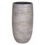 Vaso da fiori in ceramica AGAPE con grano, bianco-marrone, 60cm, Ø29cm