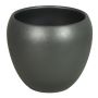 Fioriera URMIA BASAR in ceramica, antracite-opaco, 24cm, Ø27cm