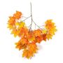 Ramo artificiale di acero SILVO, difficilmente infiammabile, giallo-arancio, 80 cm