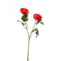 Ramo decorativo ramo di ranuncoli FLORANCE, arancione scuro, 45 cm