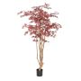 Pianta artificiale acero giapponese ILIANU, tronchi reali, rosso, 180 cm