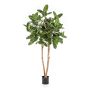 Albero di fico banyan artificiale LEIFA con liane, tronco vero, verde, 200 cm