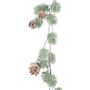 Ghirlanda artificiale abete SYMBAR con pigne, congelata, 205 cm