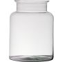 Vaso di vetro decorativo KARIN EARTH, riciclato, trasparente, 25cm, Ø19cm
