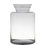 Vaso decorativo FAHSAI di vetro, trasparente, 37cm, Ø24cm