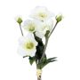 Mazzo di rose di Natale artificiali TRUNDE, bianco, 35 cm