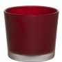 Grande portalumino ALENA FROST, rosso opaco, 9cm, Ø10cm