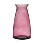 Vaso da tavolo TIBBY in vetro, rosa-trasparente, 23,5cm, Ø12,5cm