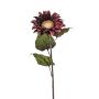 Girasole di velluto MAHEALANI, rosso bordeaux-oro, 75 cm