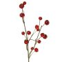 Ramo artificiale di melo ornamentale NONGIH con frutti, rosso scuro, 60 cm