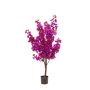 Bougainvillea artificiale JONKFAN con fiori, tronco artificiale, viola, 145 cm