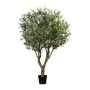 Olivo artificiale YUKON con frutti, tronco artificiale, 240 cm