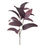 Ramo artificiale di eucalipto FRULMO, rosso bordeaux, 90 cm