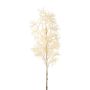 Ramo artificiale di cotone SLANDE con fiori, color crema, 45 cm