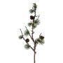 Ramo artificiale di pino BLUTON con pigne, licheni, verde, 55 cm