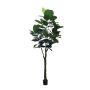 Albero della gomma artificiale BAKWEN, tronco artificiale, verde, 300 cm