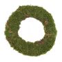Corona di muschio naturale DIOTIMA, verde, Ø30cm