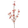 Ramo artificiale di sinforicarpi HARMONIA, bacche, arancione, 80cm