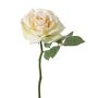 Rosa artificiale NIKOLETA, crema-rosa, 30cm, Ø12cm