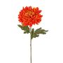 Crisantemo finto DELPHINA, arancione, 65cm, Ø14cm