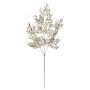 Ramo di sorbo artificiale CAZENAC, frutti, glitter, champagne, 75cm