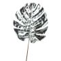 Foglia artificiale di filodendro Monstera Deliciosa AMETS, argento, 90cm