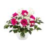 Mazzo di rose finte ELLI, gipsofila, fucsia, 35cm, Ø30cm