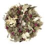 Ghirlanda di rami secchi MACARENA in paglia, Gomphrena, rosa-crema-naturale, Ø30cm