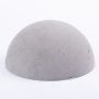Mezza sfera di schiuma YERAY per fiori artificiali, grigio, 10 cm, Ø20 cm